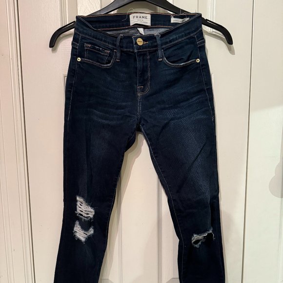 FRAME - Denim Le Skinny De Jeanne (Distressed) - Picture 3 of 10
